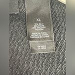 Liz Claiborne XL Black Silk Hidden Button Tunic Long Sleeve Sweater Collared XL Photo 9