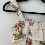 House of Harlow Smocked Ruffle Tank TOp Ivory Multi Photo 5