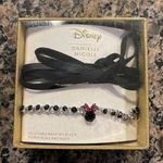 Disney  Minnie Mouse Faux Leather Wrap Necklace by Danielle Nicole NWT Photo 0
