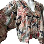 Chufy Cotton/Silk Puff Sleeve V Photo 9