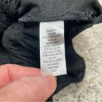 Socialite Black Linen Blend Sleeveless Smocked Peplum Tank Top Extra Small Photo 7