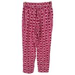 United Colors Of Benetton Women's Linen Pull On Printed Pants Pink Size Small Photo 1