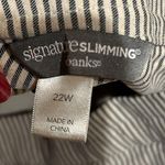 cj banks  Women’s 22 Striped Signature Slim Stretch Crop Pants Photo 8