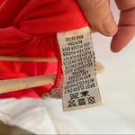 Hailey Logan  Neon Orange Prom Dress Womens 4 Short Draped Barbie Mini Rhinestone Photo 2