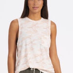 Vuori Women’s Sunset Tank Top in Bisque Tan Camo Print Sz L Photo 0