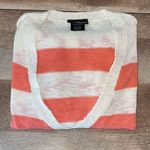 it's our time It’s Our Time striped‎ cardigan light weight peach and cream size Large Photo 4