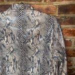 Amanda Smith  Faux Snakeskin Button Down Motorocycle Jacket Women's Size 10 Photo 7