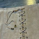 wilson's leather  Maxima Suede Lace Up Mini Skirt Women's Size 6 Tan Brown Photo 2