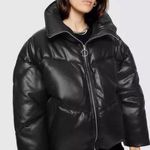 Rebecca Minkoff  Faux Leather Puffer Jacket Photo 0
