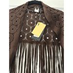 Alberto Makali 
BROWN SHAWL-
WITH FRINGE Photo 1