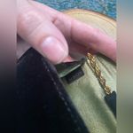 Vintage black velvet small hand bag with gold metal star Photo 8