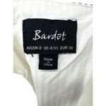 Bardot Y2K Stripe Linen Mini Dress Tie Straps Cutout Bust Nautical Coastal XS 4 Photo 3