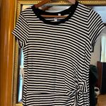Cable & Gauge  Black & White Striped Midi Dress - Size S Photo 1