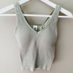 Revival Ribbed Tank Top Green Sz OS Photo 1