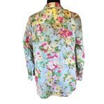Uncommon Threads Light Blue Pink Lace Button Down Shirt Vibrant Floral Design Size undefined Photo 1