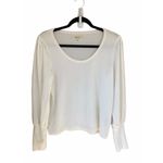 Madewell  Whisper Cotton Crewneck Long-Sleeve Tee size medium Photo 4