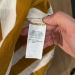 Madewell  TShirt Women's Cotton White Yellow Striped Crew Neck ShortSleev… Photo 2