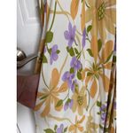 Vintage 60’s unbranded Yellow Floral Maxi Dress & Matching Coat Set medium Photo 9