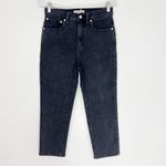 Madewell  Classic Straight Jeans in Lunar Wash Black Size 26 Petite Photo 3