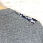 Textile Rebels Top Women M Gray Knit Cashmere Blend Silk Floral Print Italy Y2K Size M Photo 8