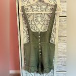 Free People  cottagecore eyelet button up bohemian Kidcore short romper NWT  6 Photo 1