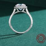 Sterling Silver SIZE 9 925 Round Sparkling AAAAA CZ Ring Photo 4