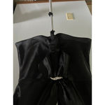 MSK Women's‎ Black Polyester V Neck Rhinestone Short Sleeve Dress Blouse Size L Size L Photo 3