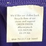 Eileen Fisher NWT  Plus Scoop Neck Elbow Sleeve Tunic Top in Blue Violet 2X Photo 3