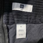 Gap  Skirt Womens 6 Corduroy Black Pencil Knee Fitted Back Zipper Modest Minimal Photo 1