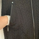 BCBGeneration  Black Quilted Silver Hardware Lined‎ Parka Hooded Size XS Jacket Photo 4