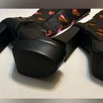 Black wedge boots with hearts size 10 Pink Photo 3