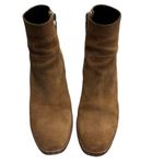 Saint Laurent  Tan Light Brown Suede Ankle Bootie Heel Shoes 39 Photo 8