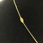 Juicy Couture Clover Necklace Gold Tone Green Enamel Lucky Charm Pendant 18 inch Photo 3