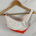 Hollie Watman color block one shoulder bikini top size medium White Photo 0