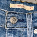 Levi's Levi’s 726 Distressed Flare Leg Denim Blue Jeans Pants size 27 Photo 6