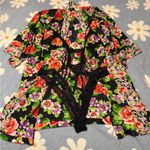 Victoria's Secret Victoria Secret Floral Lace Bodysuit & Matching Robe Photo 6