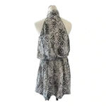 DO+BE  Mock Neck Snakeskin Sleeveless Drop Waist Dress Women Size‎ Small Photo 1