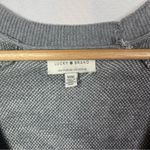 Lucky Brand Gray & White Camo Button Front Cardigan Sweater M Photo 4