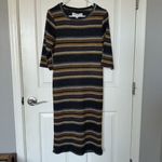 Emma & Michele  Striped Knit MIDI Dress Brown Woman’s Size M Style 14018¿ Photo 7