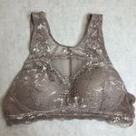 Candie's Blush High Neck Lace Padded Bralette Photo 3