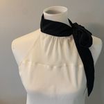 New York & Co. Sheer Blouse Tie Front Photo 3