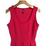 White Mark Mini Dress Womens Medium Pink Above Knee Ruffled Crepe Sleeveless NEW Photo 1