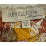 Crochet Knit Cropped Tank Boho Hippie Granny Squares Rebellion Again size XS Purple Photo 8