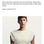 ZARA  NWT ruched draped mini dress Photo 4