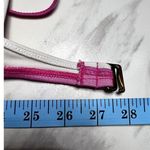 Anne cole Bikini Top 90s Y2K inspired Mess Double Layer Pink White Early 2000s Photo 5