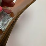 Bamboo Silver flower flat toe sandals with rhinestone trim Size 7 Photo 4