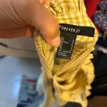 Forever 21  Yellow Gingham Milk Maid Smocked Dress Photo 2