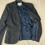 Banana Republic  womens 8 wool blend blazer dark blue suit jacket business work Photo 4
