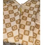 Michael Kors Logo Jacquard Fringed Poncho Cape Sweater New with Tag MSRP $178 Gold Size undefined Photo 7