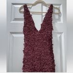 House Of CB Deep Purple Textured Gown Photo 4